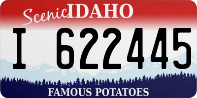 ID license plate I622445