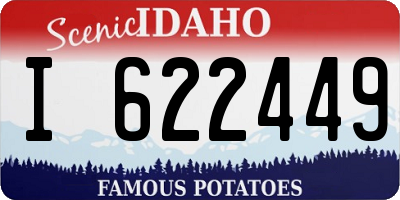 ID license plate I622449
