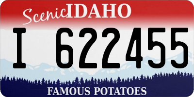 ID license plate I622455