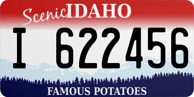 ID license plate I622456