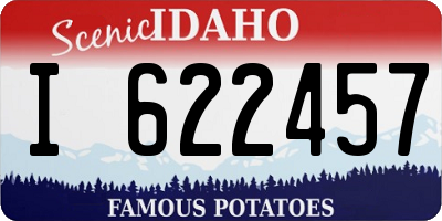 ID license plate I622457