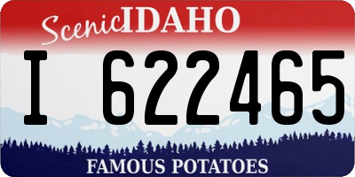 ID license plate I622465