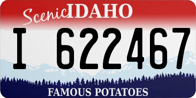 ID license plate I622467
