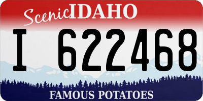 ID license plate I622468