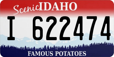ID license plate I622474