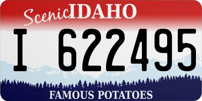 ID license plate I622495