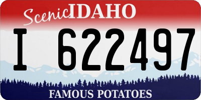 ID license plate I622497