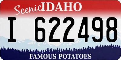 ID license plate I622498