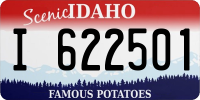 ID license plate I622501