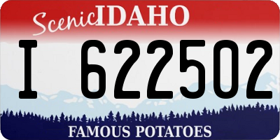 ID license plate I622502