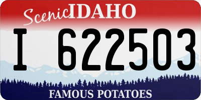 ID license plate I622503