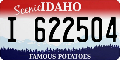 ID license plate I622504