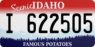 ID license plate I622505