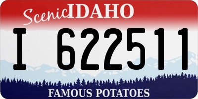 ID license plate I622511