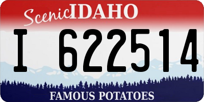 ID license plate I622514