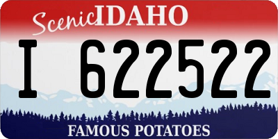 ID license plate I622522