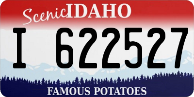 ID license plate I622527