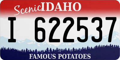 ID license plate I622537