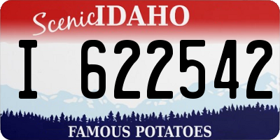 ID license plate I622542