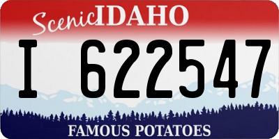ID license plate I622547