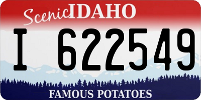 ID license plate I622549