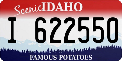 ID license plate I622550
