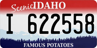 ID license plate I622558