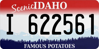 ID license plate I622561