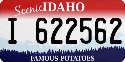 ID license plate I622562