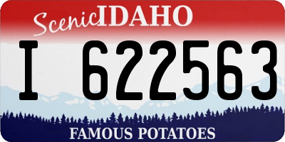 ID license plate I622563