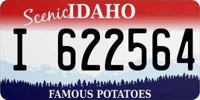 ID license plate I622564