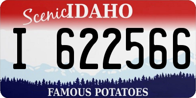 ID license plate I622566