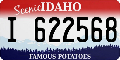 ID license plate I622568
