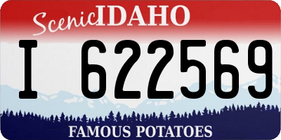 ID license plate I622569