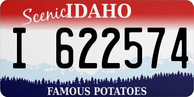 ID license plate I622574