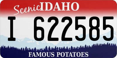 ID license plate I622585