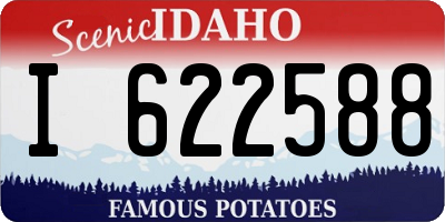ID license plate I622588