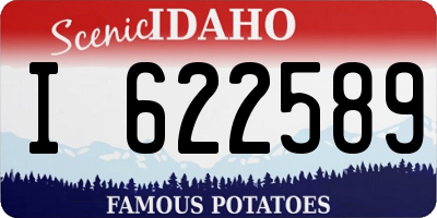 ID license plate I622589