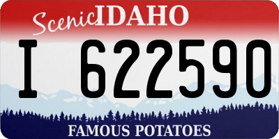ID license plate I622590