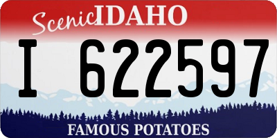 ID license plate I622597