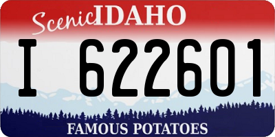 ID license plate I622601