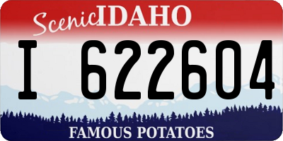 ID license plate I622604