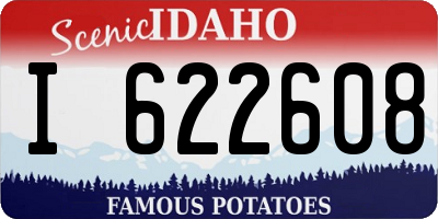 ID license plate I622608