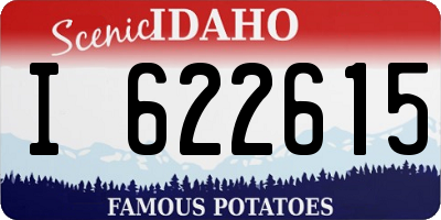 ID license plate I622615