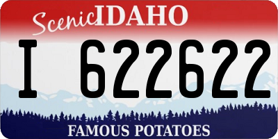 ID license plate I622622