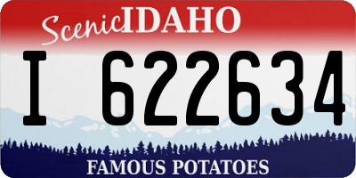 ID license plate I622634