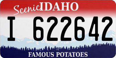 ID license plate I622642