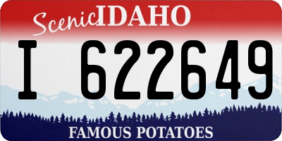 ID license plate I622649