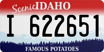 ID license plate I622651