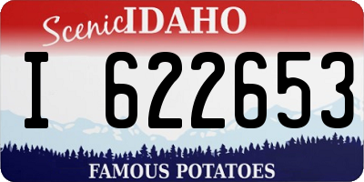 ID license plate I622653
